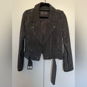 Blank NYC genuine suede leather biker jacket